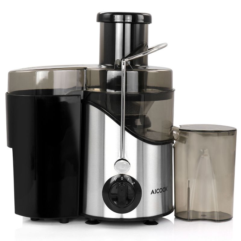 AICOOK Centrifugal Self Cleaning Juicer and Juice Extractor in Silver, 2 of 11