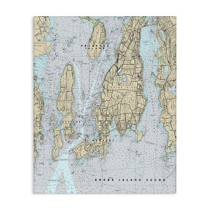 Stupell Industries Rhode Island Coastal Map Prudence Jamestown Newport, 24" x 30" - 1 of 4