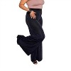 Women's Slink Fabric Palazzo Pants - MAGIA - 3 of 4