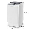 Portable Compact Washing Machine 1.28 Cu.ft Spin Washer Drain Pump 8 Water Level - 4 of 4