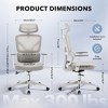 Office Chair Ergonomic Desk Chair - Home Mesh Office Desk Chair with Adjustable Lumbar Support, for Home, Office - 2 of 4