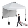 10x10 Pop-up Canopy，Patio Tent，Patented One Push Tent for Outdoor Events Commercial Instant Canopies，Canopy Wind Tunnel Design，with Wheeled Bag - 2 of 4