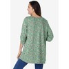 Woman Within Plus Size 7-Day Three-Quarter Sleeve Pintucked Henley Tunic - 3 of 4