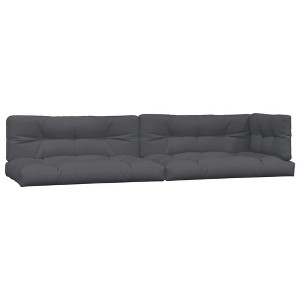 vidaXL Pallet Cushion Set of 5 Anthracite 100% Polyester Large - 1 of 4