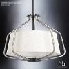Urban Ambiance Luxury Mid-Century Modern Industrial Chandelier / Ceiling Fixture,  13-1/4"H x 16"W,  Brushed Nickel Finish, UHP2497 - 4 of 4