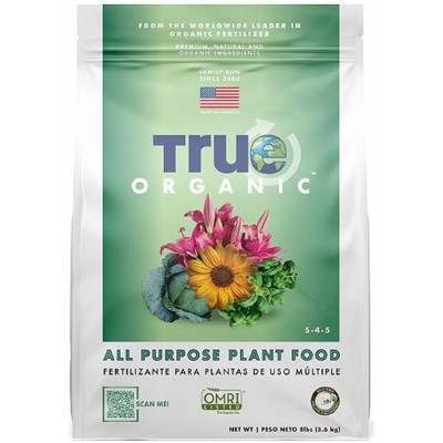 True Organic 5-4-5 All-Purpose Plant Food, OMRI Listed, Resealable Bag