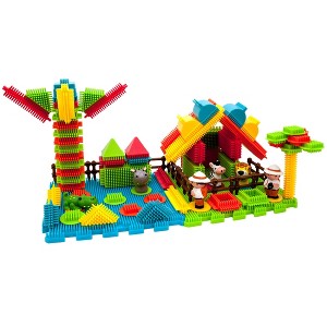 PICASSO-TILES 100 PC Safari Animal Theme Hedgehog Building Blocks Set, STEM Toys for Kids 3+ - 1 of 4