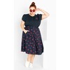 Women's Plus Size Siena Skirt - navy | CITY CHIC - image 2 of 4