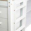 NicBex Twin Size Loft Bed with Storage,Wooden Loft Bed Featuring Pull-Out Desk,Bookshelf & Safety Rails,Multi-Functional Loft Bed for Kids,Teens - 4 of 4