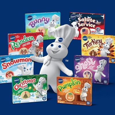 Pillsbury Ready-to-Bake Ghost Shape Sugar Cookies Dough - 9.1oz/20ct - Halloween