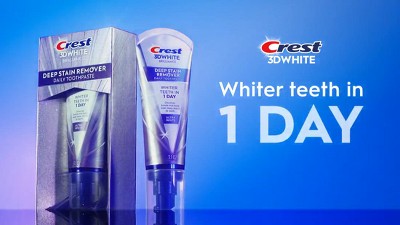 Crest 3D White Deep Stain Remover Daily Toothpaste - Dazzling Mint