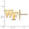 Black Bow Jewelry 10k Yellow Gold Wake Forest Demon Deacons NCAA Post Earrings - 2 of 3