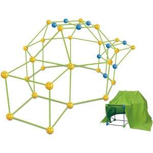 5 Star Super Deals GlowInTheDark Tent Fort Building Kit 101 Pack STEM Learning. Construction Toy with 64 Rods 36 Spheres Tent Cover Indoor/Outdoor - 1 of 4