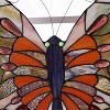 Chloe Lighting Tiffany-Glass Butterfly Window Panel 22.5x24 - 3 of 4