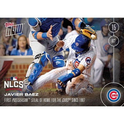 Topps MLB Chicago Cubs Javier Baez #587 Topps NOW Trading Card