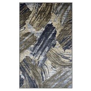 Modern Brushstrokes Abstract Non-Slip Indoor Runner or Area Rug by Blue Nile Mills - 1 of 4
