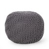 Okak Bean Bag Chair Woven Bean Bag Chair Comfy Floor Chair with Memory Foam Filler, Sofa Chair for Living Room, Bedroom - 3 of 4