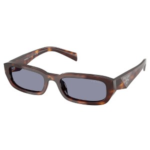 Prada PR B06S 15W03N Womens Rectangle Sunglasses Classic Tortoise 53mm - 1 of 3