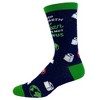 Crazy Dog T-Shirts Women's Keep The Earth Clean It's Not Uranus Socks Funny Toilet Space Humor Graphic Footwear - 3 of 4
