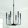 Capital Lighting Paloma 6 - Light Chandelier in  Textured Black - 4 of 4