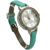 OLIVIA PRATT RHINESTONE SKINNY LEATHER STRAP WATCH - 3 of 4