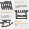 Arceso Outdoor Rocking Chairs Set, 1 Chairs & 1 Table HDPS Poly Rocking Chair, All Weather Resistant, Heavy Duty Rocker Chair For Patio, Lawn, Garden - 4 of 4