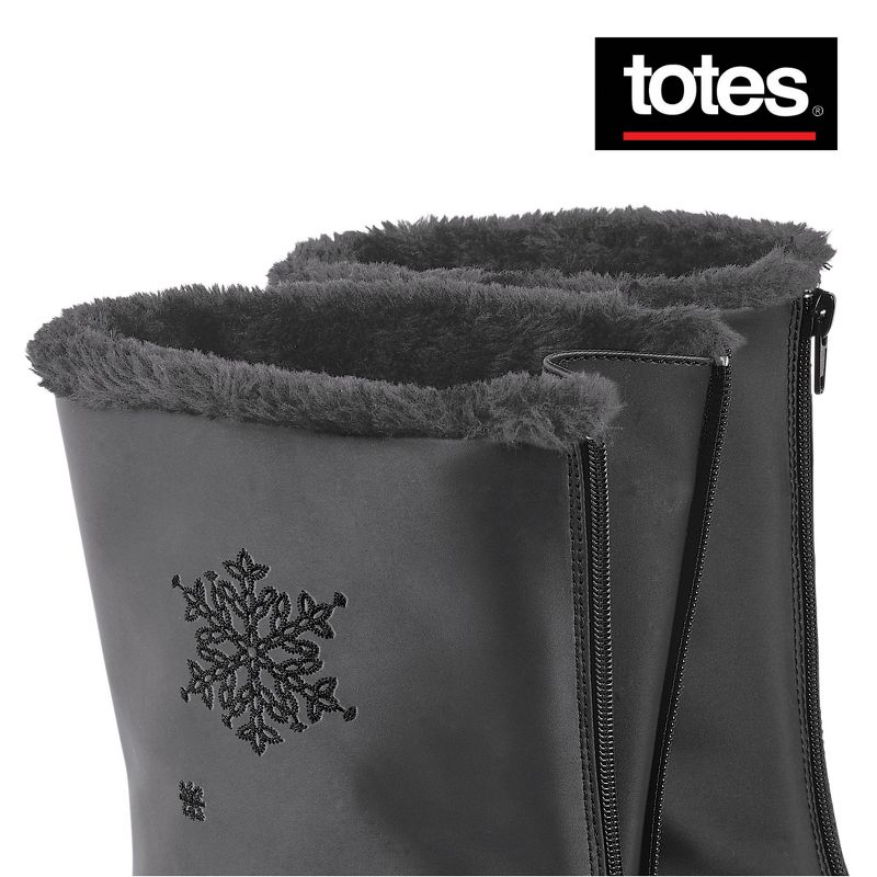 Collections Etc Totes Snowflake Boot Wide Widths, 3 of 5