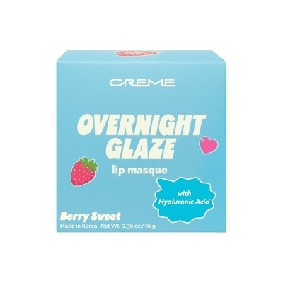 The Creme Shop Overnight Glaze Lip Masque - Berry Sweet - 0.56oz