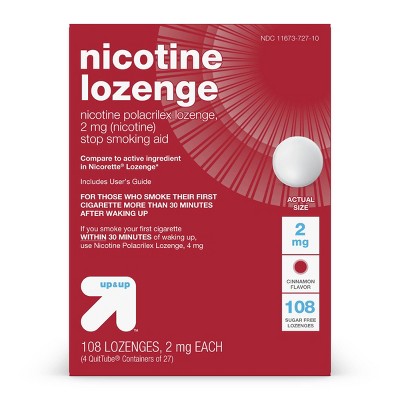 Nicotine 2mg Lozenge - Cinnamon - 108ct - up & up™