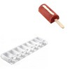 Silikomart Silicone Mold for Ice Cream Pops: Mini Uptown Shape - 15.37" x 4.5" - 2 of 2