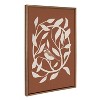 Kate & Laurel All Things Decor 23"x33" Sylvie HB Bird Branch Wreath Framed Canvas Wall Art by Hannah Beisang - 2 of 4