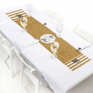 Big Dot of Happiness We Still Do - 50th Wedding Anniversary - Petite Anniversary Party Paper Table Runner - 12 x 60 inches - 1 of 4