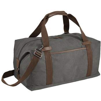 Port Authority Classic Expandable Duffel Bag with Faux Leather Trim - 45L