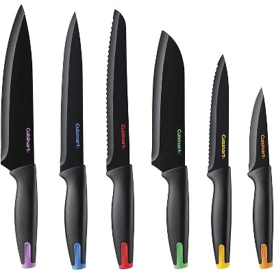 Cuisinart Advantage 12pc Non-stick Coated Color Knife Set With Blade Guards  - C55-12pmb : Target