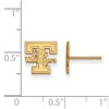 Black Bow Jewelry 10k Yellow Gold Tennessee Volunteers NCAA Post Earrings - 2 of 3