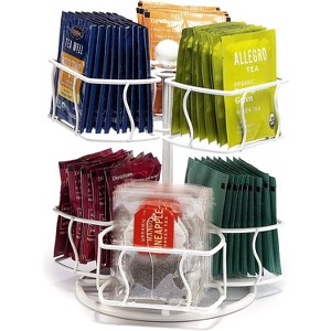 Sorbus 2 Tier Tea Bag Organizer Lazy Susan - Storage Solution Teas Bags, Accessories - Holds Up to 60 Large Tea Bags - 1 of 4