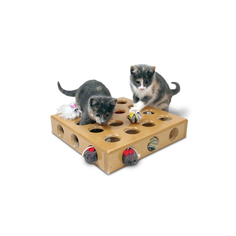 Pioneer Pet Smartcat Peek-a-Prize Toy Box with 2 Toys Cat Toy, 1 of 2