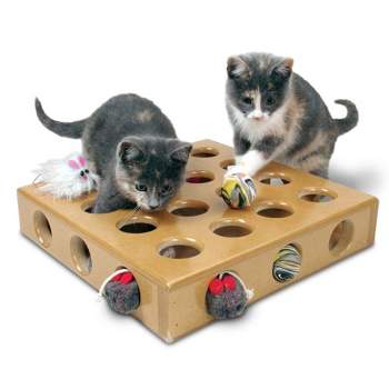 Pioneer Pet Smartcat Peek-a-Prize Toy Box with 2 Toys Cat Toy