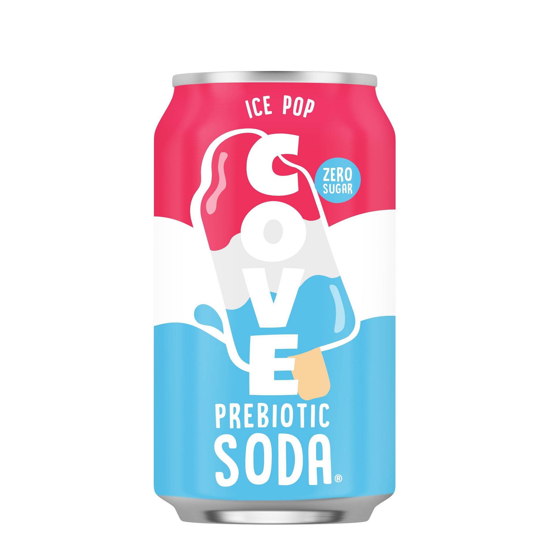 Cove Ice Pop Prebiotic Soda - 12 fl oz: Organic, Gluten-Free, Added Probiotics