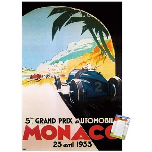 Trends International Grandprix Automobile Monaco 1933 Unframed Wall Poster Prints - 1 of 4