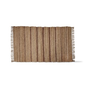 TAG Victoria Stripe 4'X6' Rug Brown Multi Cotton Indoor Rug' - 1 of 2