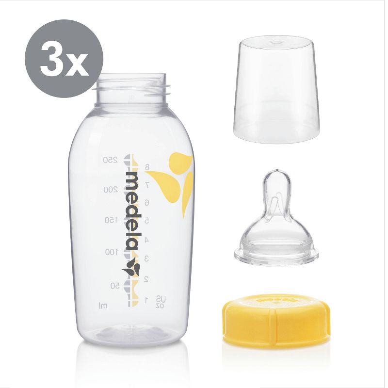 Medela Breast Milk Bottle, Collection and Storage Containers Set -3pk/8oz, 2 of 6