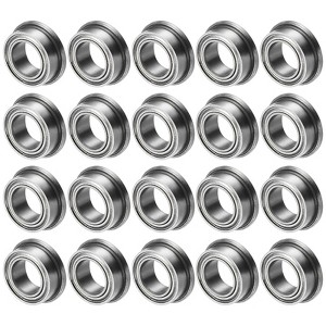 Unique Bargains Chrome Steel Multipurpose Use Flanged Ball Bearing 20 3/16" x 5/16" x 1/8" - 1 of 4
