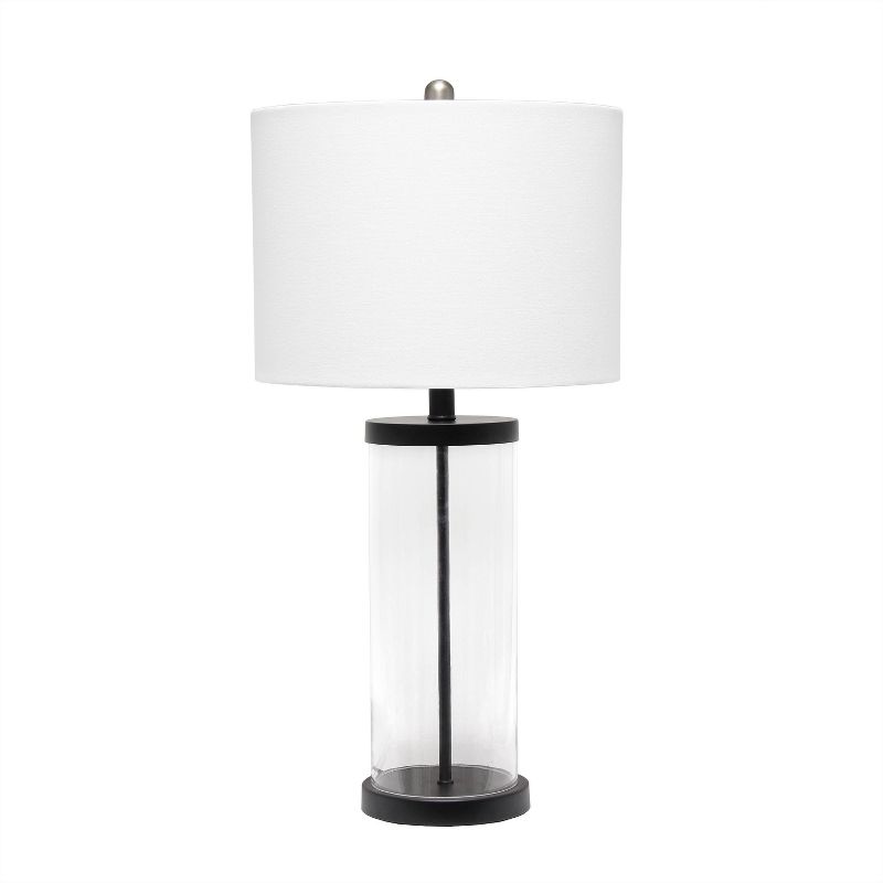 Entrapped Glass Table Lamp with Fabric Shade - Lalia Home, 1 of 11