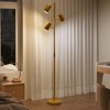 SUGIFT Floor Lamp with 3 Adjustable Rotating Light Heads – Vintage Farmhouse Standing Lamp for Living Room, Bedroom & Office - 4 of 4
