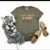 Simply Sage Market Eat Pray and Give Thanks Short Sleeve Tee - 3 of 4