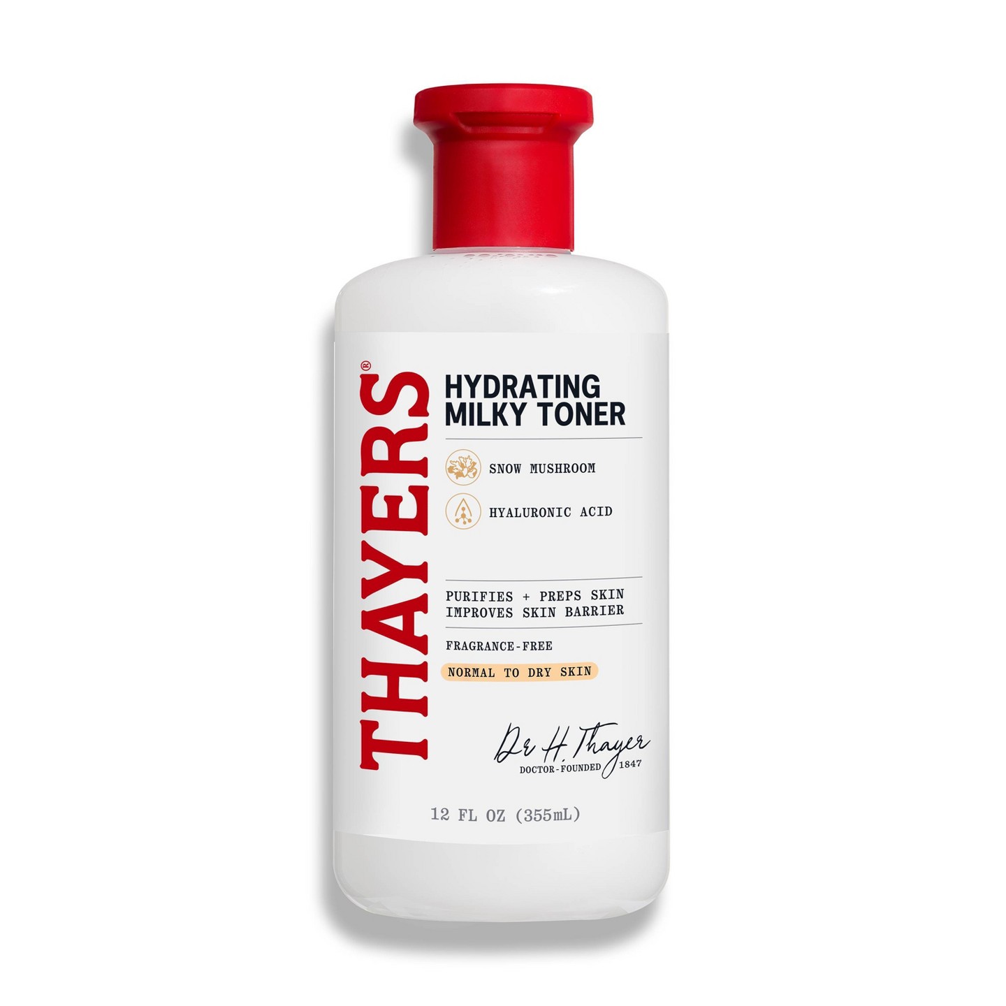 Молочный тоник для лица Thayers Natural Remedies с гиалуроновой кислотой, 12 fl oz — фото 2