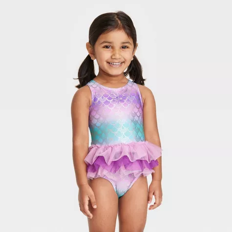 Toddler Girls' Shapes One Piece Swimsuit - Cat & Jack™, image 1 of 4 slides