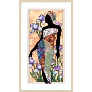 Amanti Art Cosmopolitan Woman I by Alonzo Saunders Wood Framed Wall Art Print - 1 of 4