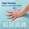 Itopfox Gel Memory Foam Mattress Topper Queen with Removable Washable Bamboo Cover, CertiPUR-US Certified for Cooling Comfort - 3 of 4